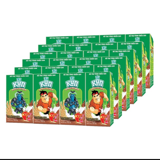 Thùng sữa Kun Socola Lúa Mạch(48 hộp * 110ml)