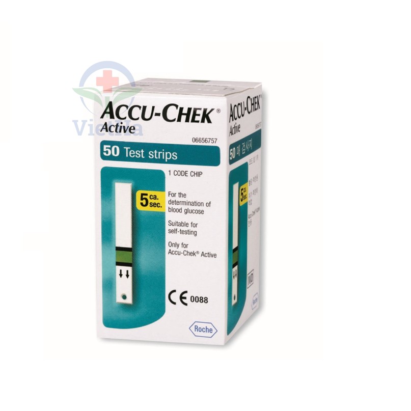 Que Thử Đường Huyết Accu-Check Active (hộp 50 que)- Hàng chính hãng