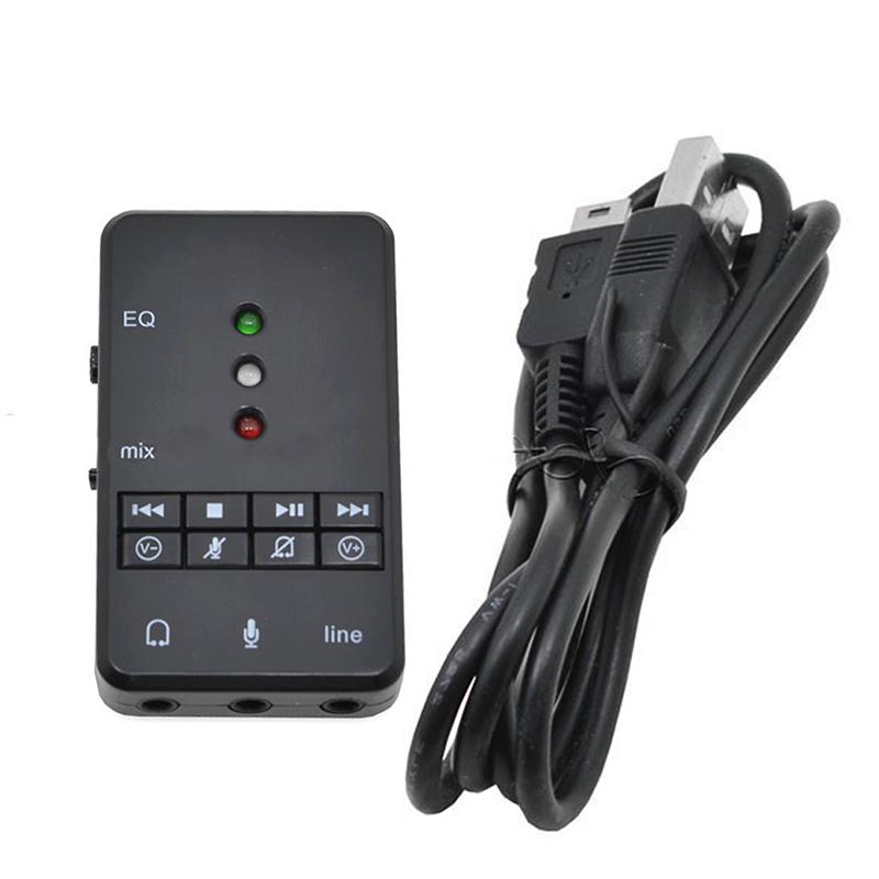 Card âm thanh đầu USB 7.1 đầu ra 3.5mm