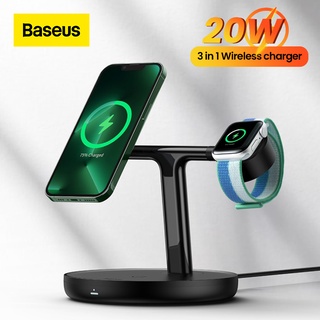 Đế Sạc Nhanh Không Dây Baseus 20W 3 Trong 1 Chuyên Dụng Cho Đồng Hồ Thông Minh Samsung Huawei Iphone