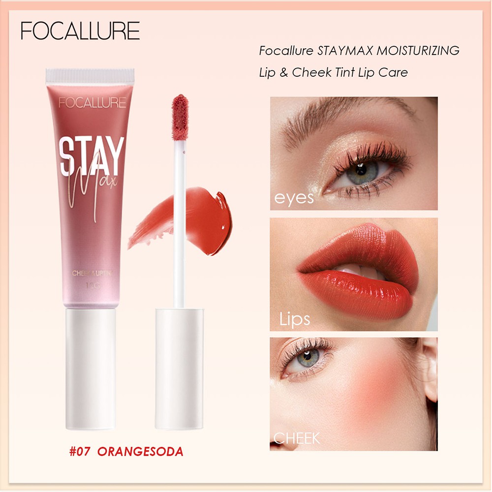 Focallure STAYMAX Long Lasting MOISTURIZING Non-stick Lip &amp; Cheek Tint Lip Care