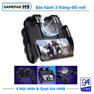 Tay Cầm Game PUBG Liên Minh  H9 Tối Ưu 6 Ngón Nhấn - Tích Hợp Quạt Tản Nhiệt và Pin- Phiên Bản Cao Cấp