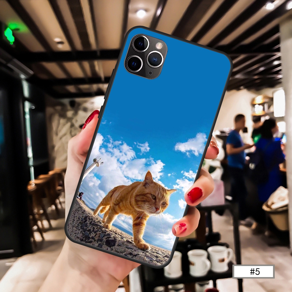 Ốp điện thoại mềm hình mèo đáng yêu cho iPhone11 Pro Max 11 Pro 11 XS MAX XR X 7 8 6 Plus 6s