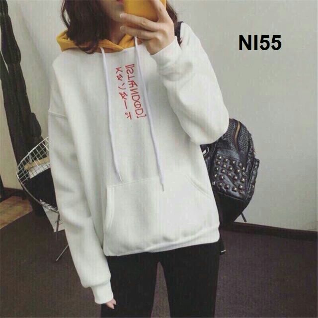 ÁO KHOÁC HOODIE CHẠY CHỮ NAM NỮ THỜI TRANG CÓ NÓN CHẤT LIỆU NỈ BÔNG DÀY DẶN VÀ ẤM ÁP