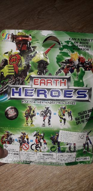 Lắp ráp 1 mô hình Robot Earth Heroes 1306 bằng nhựa
