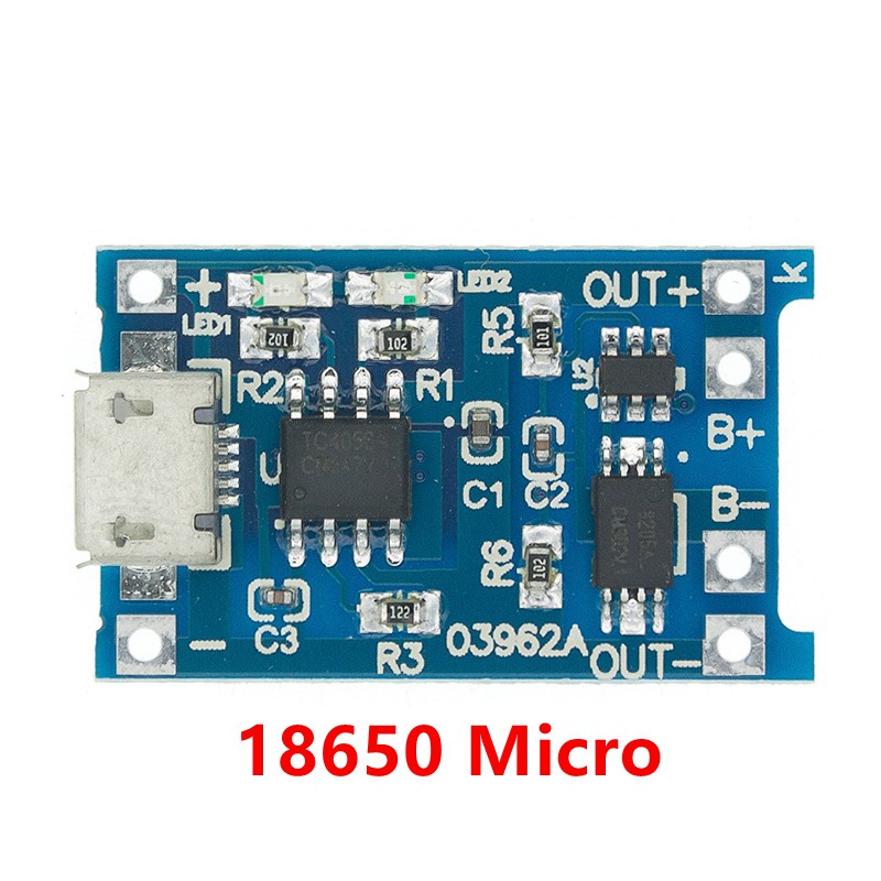 Mô đun sạc pin Lithium type-c/Micro USB 5V 1A 18650 TP4056 1A