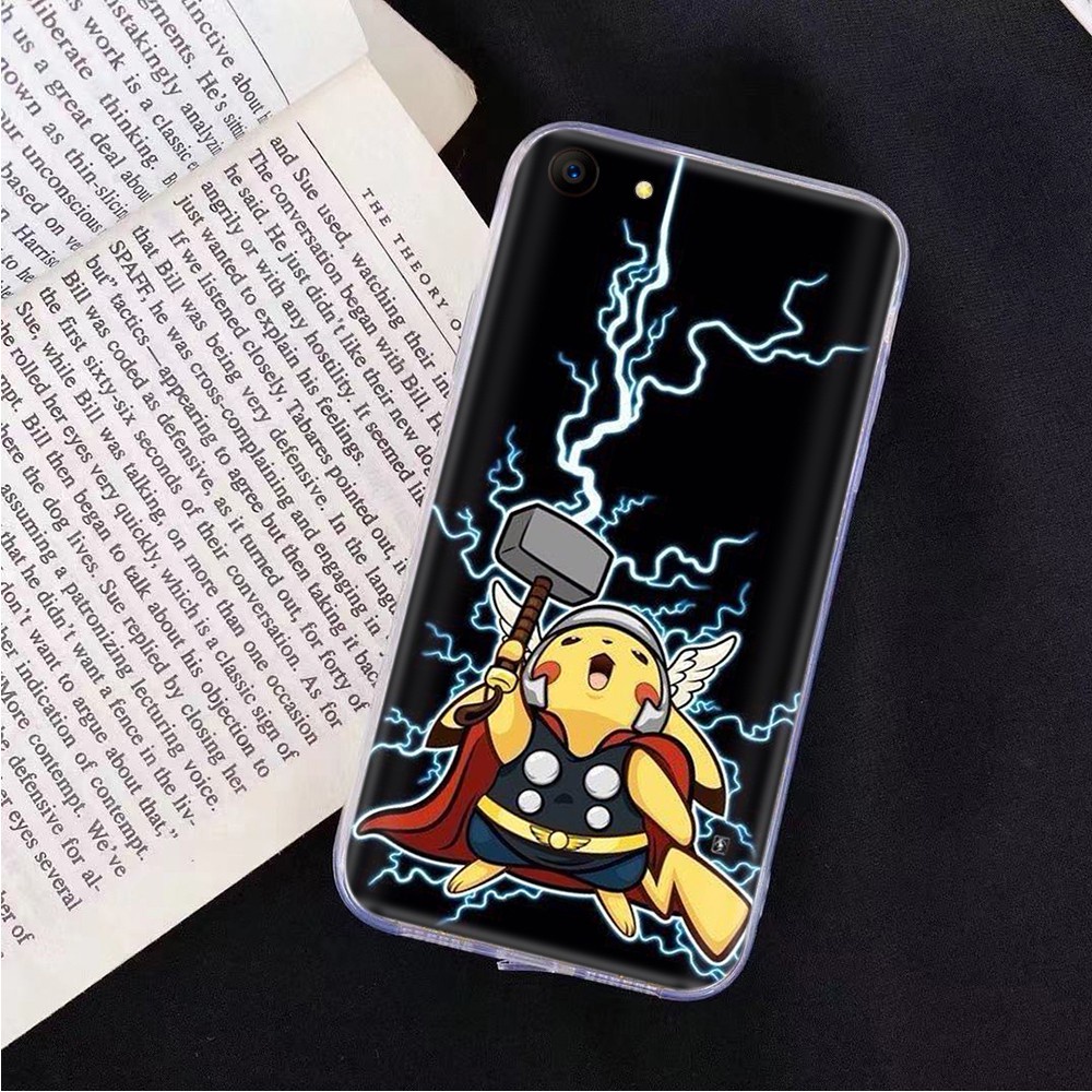Ốp Điện Thoại Trong Suốt In Hình Pikachu Pokemon Cho Lg G6 G7 G8 Thinq V20 V30 V30S V35 V40 V50 V50S V60