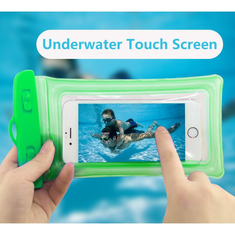 Túi đựng điện thoại đeo cổ chống nước khi đi bơi kích thước 6.3 inch cho iphone 8 8s tiện dụng