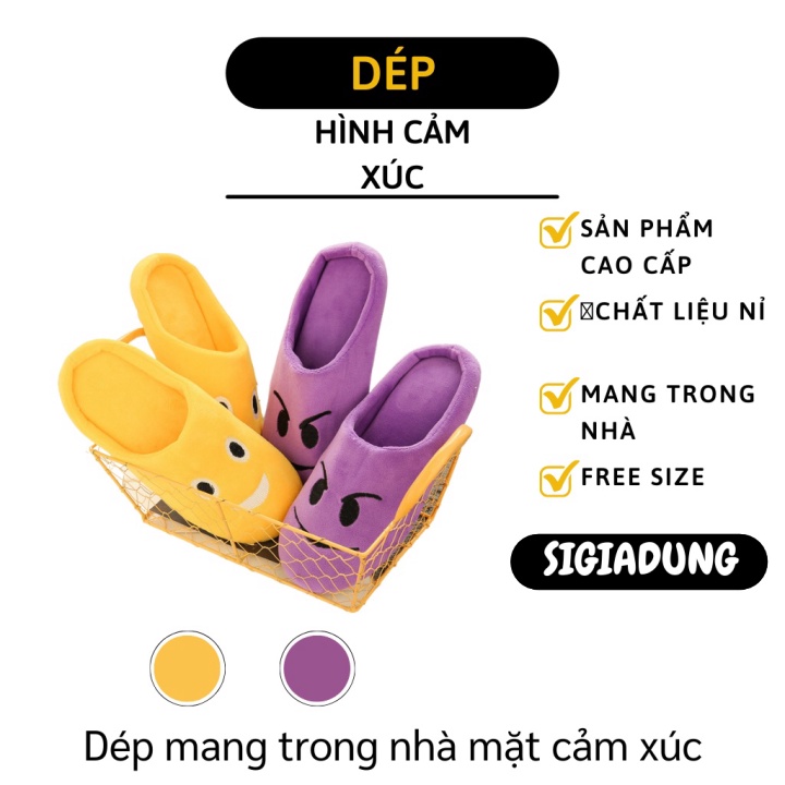 [SGD] Dép Đi Trong Nhà - Dép Bông Đi Trong Văn Phòng Mặt Cảm Xúc, Icon Đáng Yêu, Siêu Ấm 7662