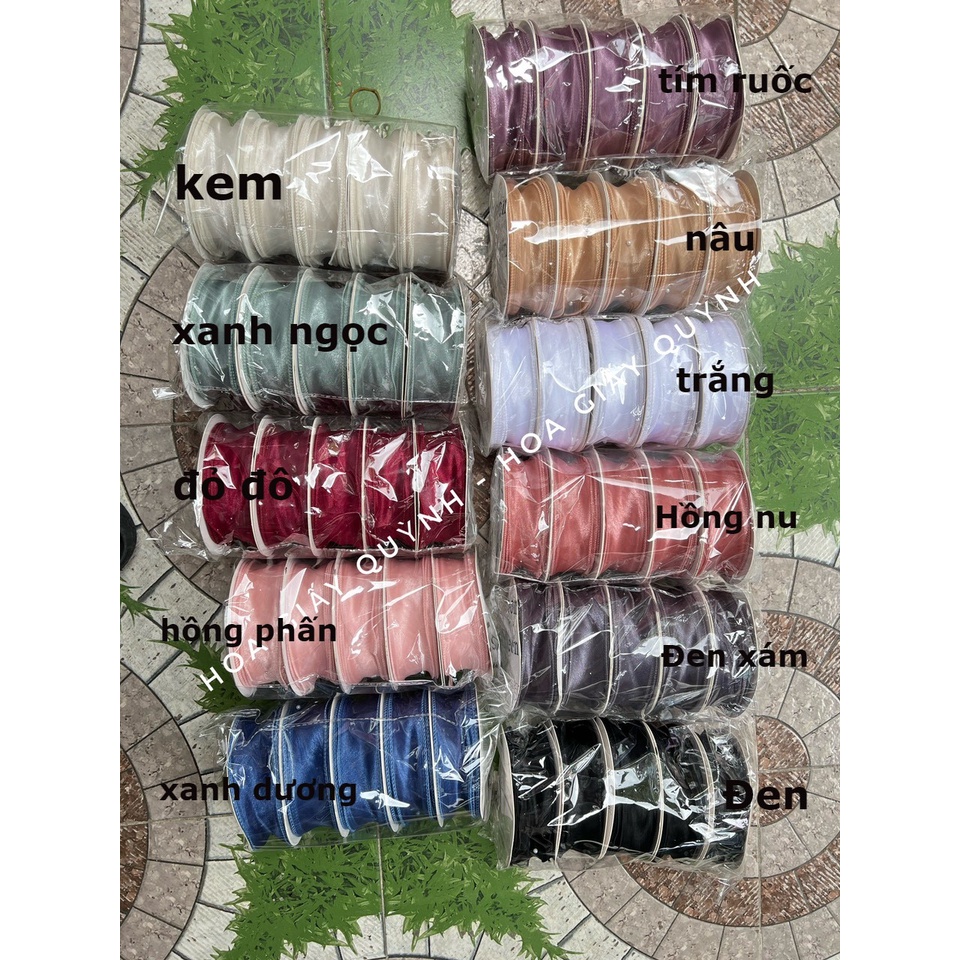 RUY BĂNG VOAN SÓNG 4cm x 10Yards