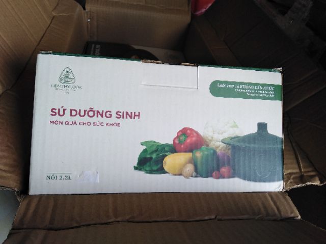 Nồi sứ dưỡng sinh vành tròn Minh Long I size 2.2L