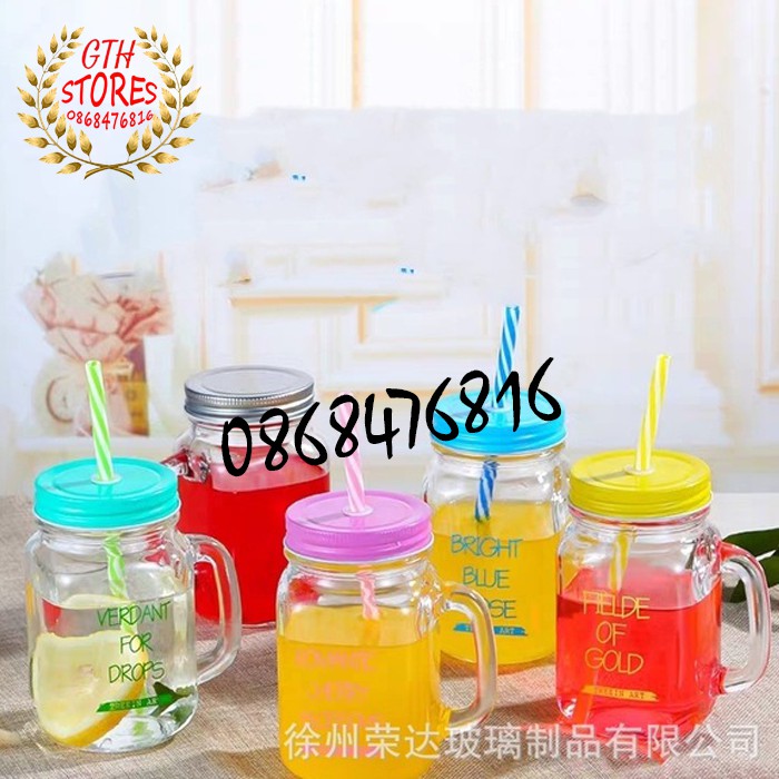 FreeShip Ly Quai thủy tinh vuông nhiêu màu cute 500ML Thủy Tinh Vuông-GTH SHOP