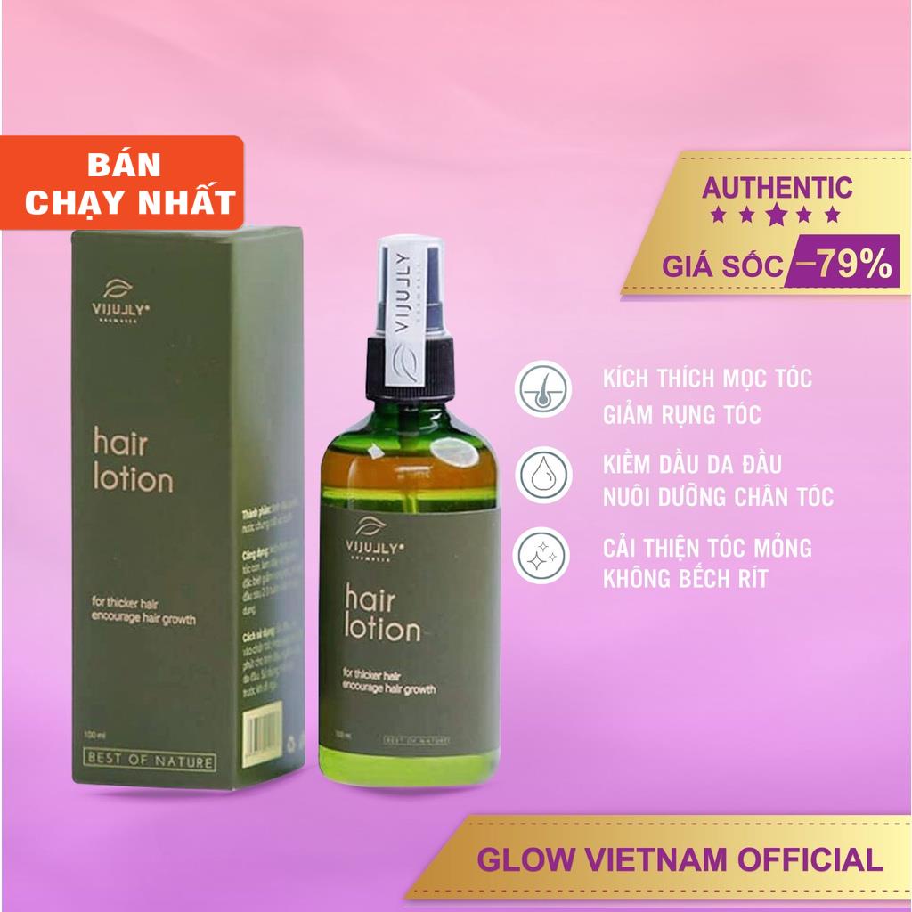 Tinh dầu bưởi giảm rụng tóc chính hãng 100% xịt bưởi Vijully phục hồi tóc- Glow Vietnam