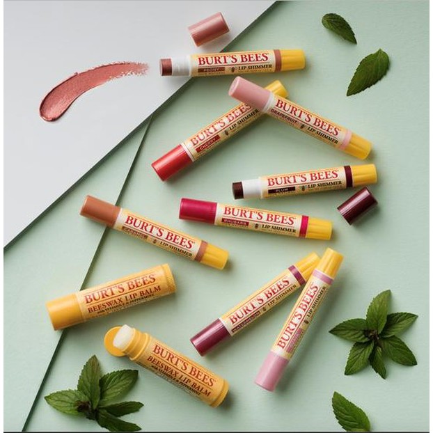 Burt Bee Son Dưỡng Có Màu, Ánh Nhũ 100% Tự Nhiên Burts Bees Lip Shimmer