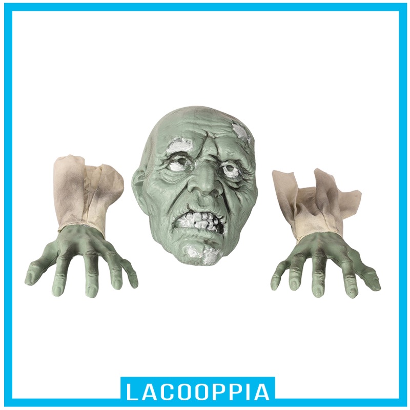 [LACOOPPIA]Horrible Lawn Zombie Decoration Garden Arms Ornament Realistic Spooky Statue