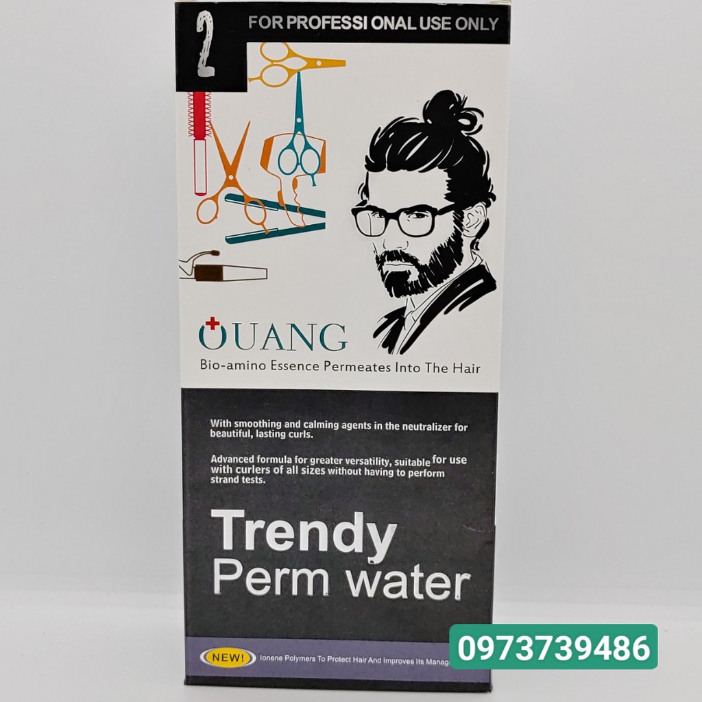 [ Hàng Chuẩn Đẹp] Cặp thuốc uốn lạnh Trendy Perm Water - Uốn lạnh Quang ( Chai 300NL * 2)