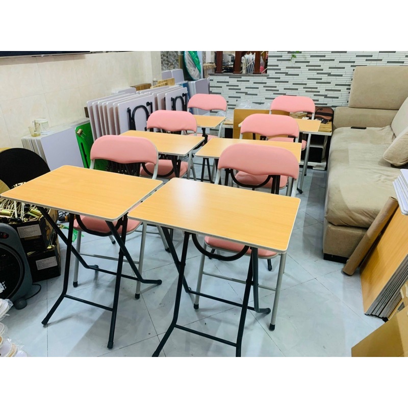Bộ bàn ghế mở lớp học ( cao 70 mặt 46/60 cm)