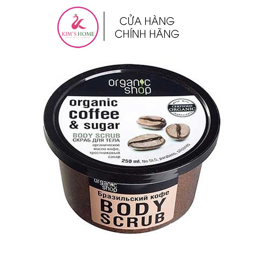 Tẩy Da Chết Toàn Thân Organic Shop Coffee Sugar Body Scrub