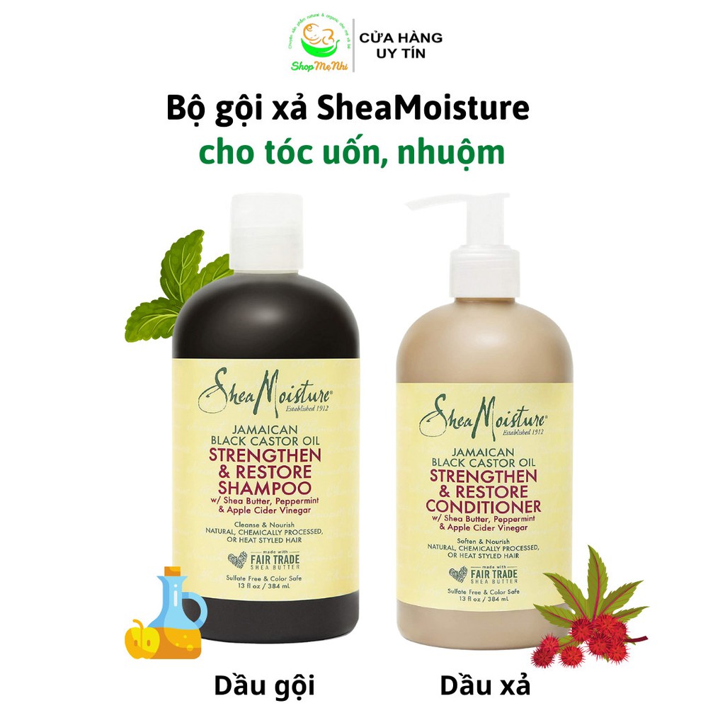 Bộ dầu gội dầu xả Shea Moisture Jamaican.