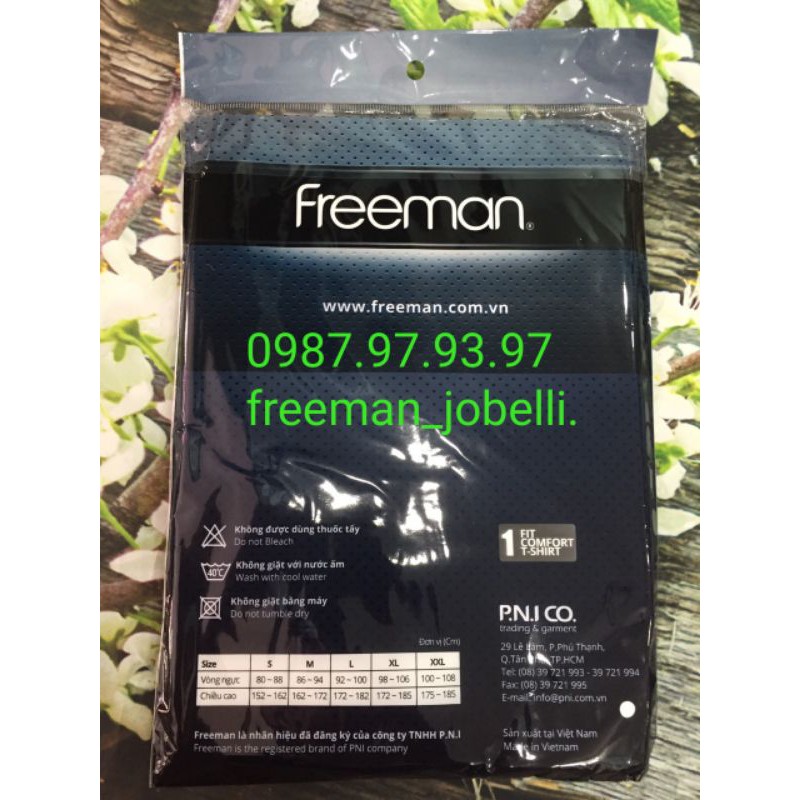 Freeman TSF315 [Hình Thật + Video] Áo Thun Tay Ngắn Cổ Tim Mặc Lót, Mặc Ngủ, Dạo Phố, Thể Thao Thương Hiệu Chính Hãng