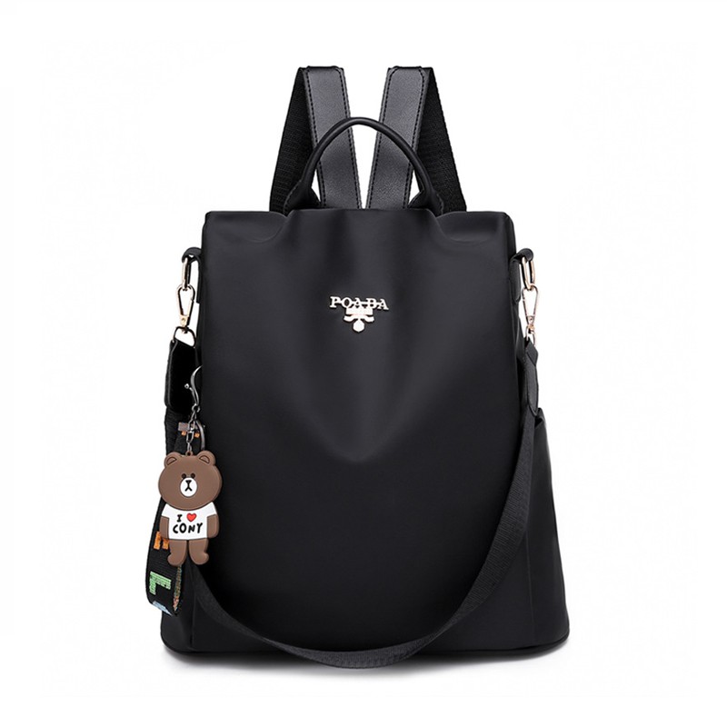 Balo kiêm túi xách, siêu nhẹ không thấm họa tiết bong bóng dạo phố, du lịch, đi học, đi làm GBA177