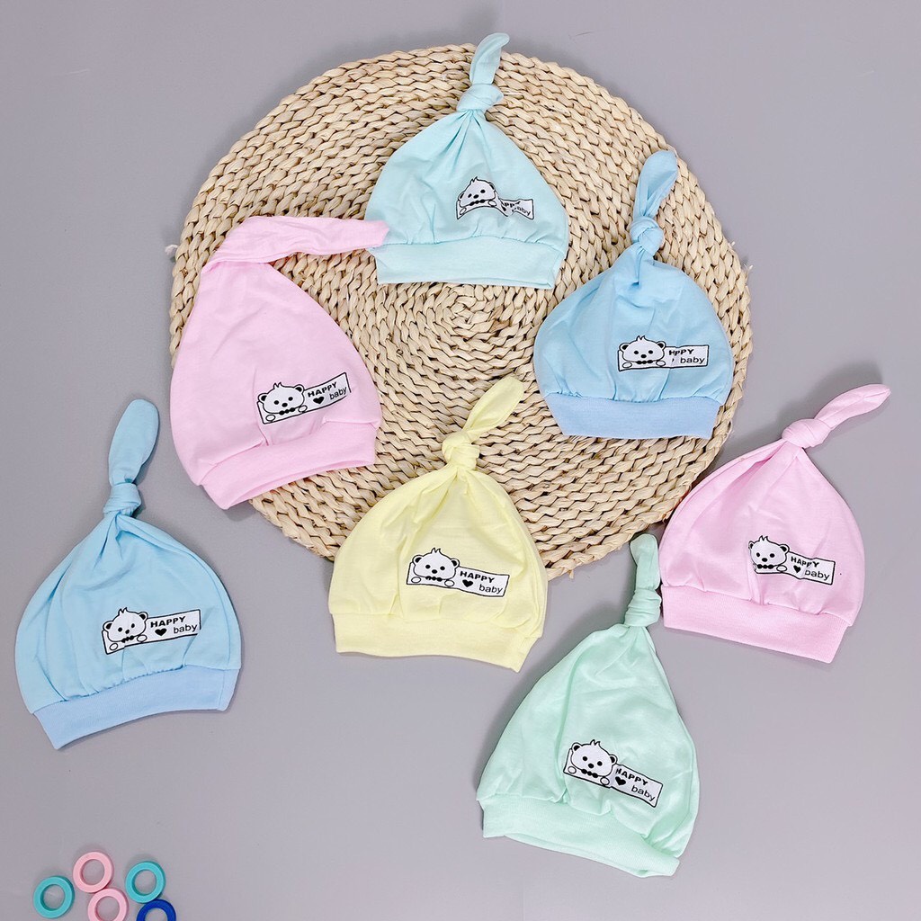 MŨ COTTON THẮT NÚT HÌNH CỦ TỎI CHO BÉ TRAI/GÁI