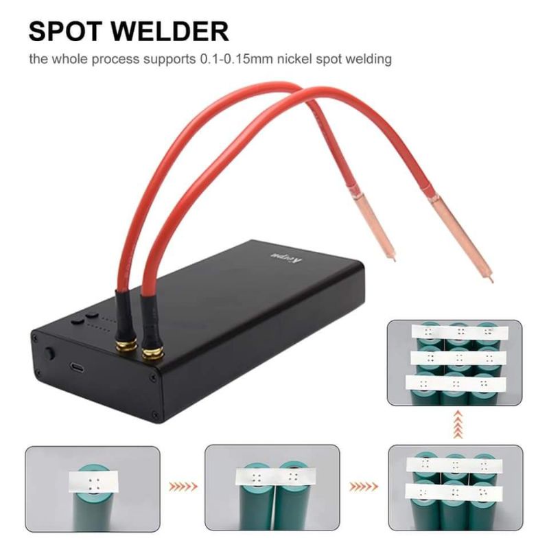Tặng cuộn kẽm Máy hàn cell pin chinh hang KERPA dung luong 7500 mah ( có cổng sạc điện thoại )