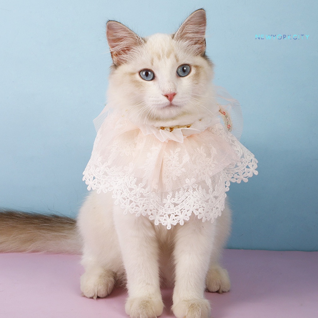 Vòng Cổ Đính Ngọc Trai Nhân Tạo Thân Thiện Với Làn Da Dành Cho Mèo Cưng