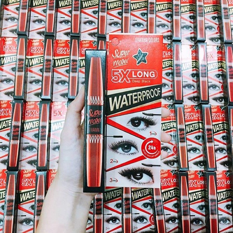Mascara Sivanna Super Model Water-Proof Mascara Deep Black | BigBuy360 - bigbuy360.vn