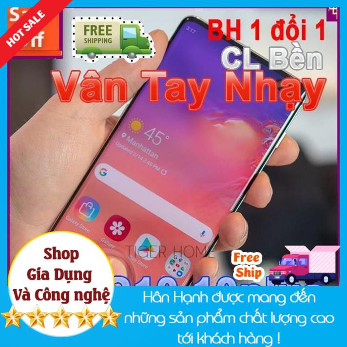 ||Bán lẻ rẻ như Buôn||  Kính cường lực Samsung S10 & S10PLUS Vân Tay Nhạy full Màn Hình keo nước UV - uv2 New 2020