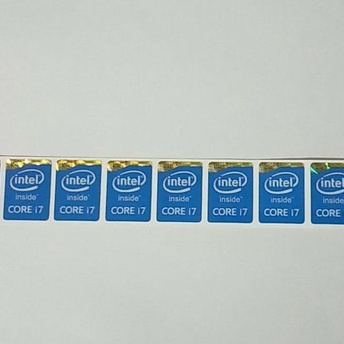 tem dán nhãn core i7 thế hệ 4 5 intel - Màu Xanh