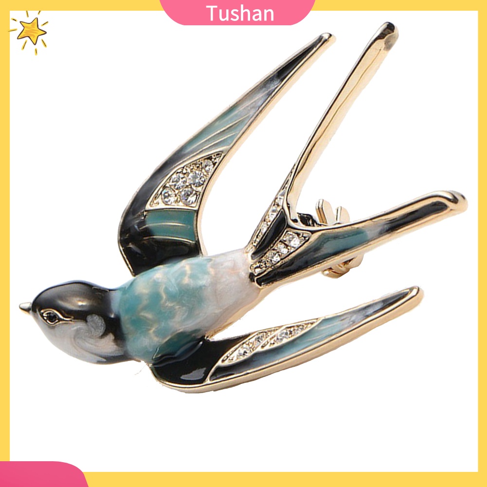 Ghim Cài Áo Hình Chú Chim Đậu Trên Cành Cây Thời Trang Cho Nữ