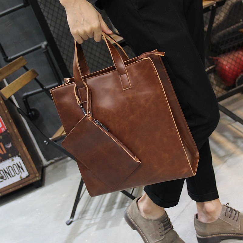 Cặp Da Công Sở Kiểu Dáng Retro Thời Trang Cho Nam | BigBuy360 - bigbuy360.vn