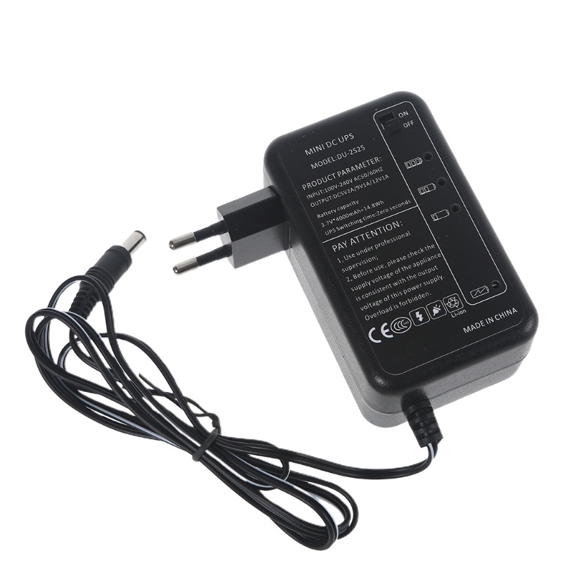 Sạc Dự Phòng 4000mah 5v 9v 12v 1a 5.5x2.1mm Cho Camera Ip Router Không Dây