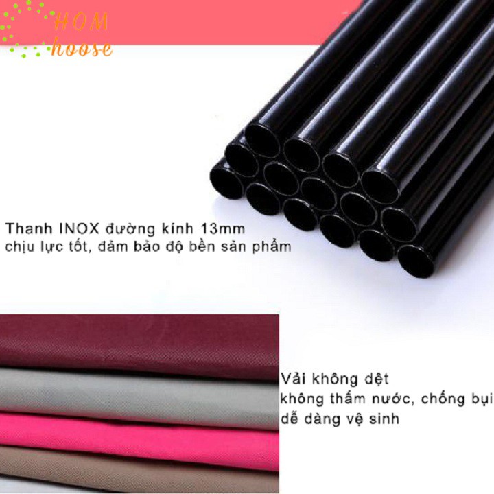 Tủ Vải Đựng Quần Áo Họa Tiết 3D 2 Buồng 6 Ngăn J0313