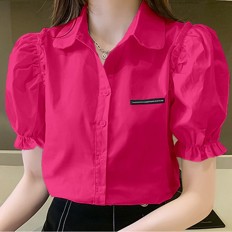Áo Kiểu Tay Phồng Ngắn Nhiều Màu Thời Trang Mùa Hè Cho Nữ