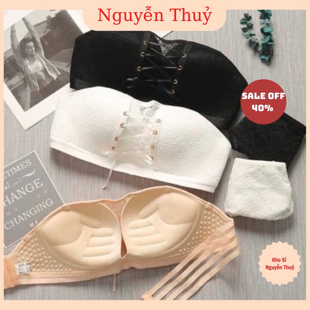 SIÊU PHẨM ÁO LÓT KHÔNG DÂY NÂNG NGỰC CHỐNG TỤT DÂY RÚT - CÚP REN RÚT 3058 Có Bán Sỉ