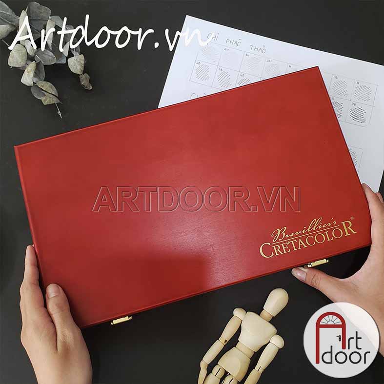 [ARTDOOR] Bộ bút chì bản giới hạn CRETACOLOR Sketching 36 món (hộp gỗ)