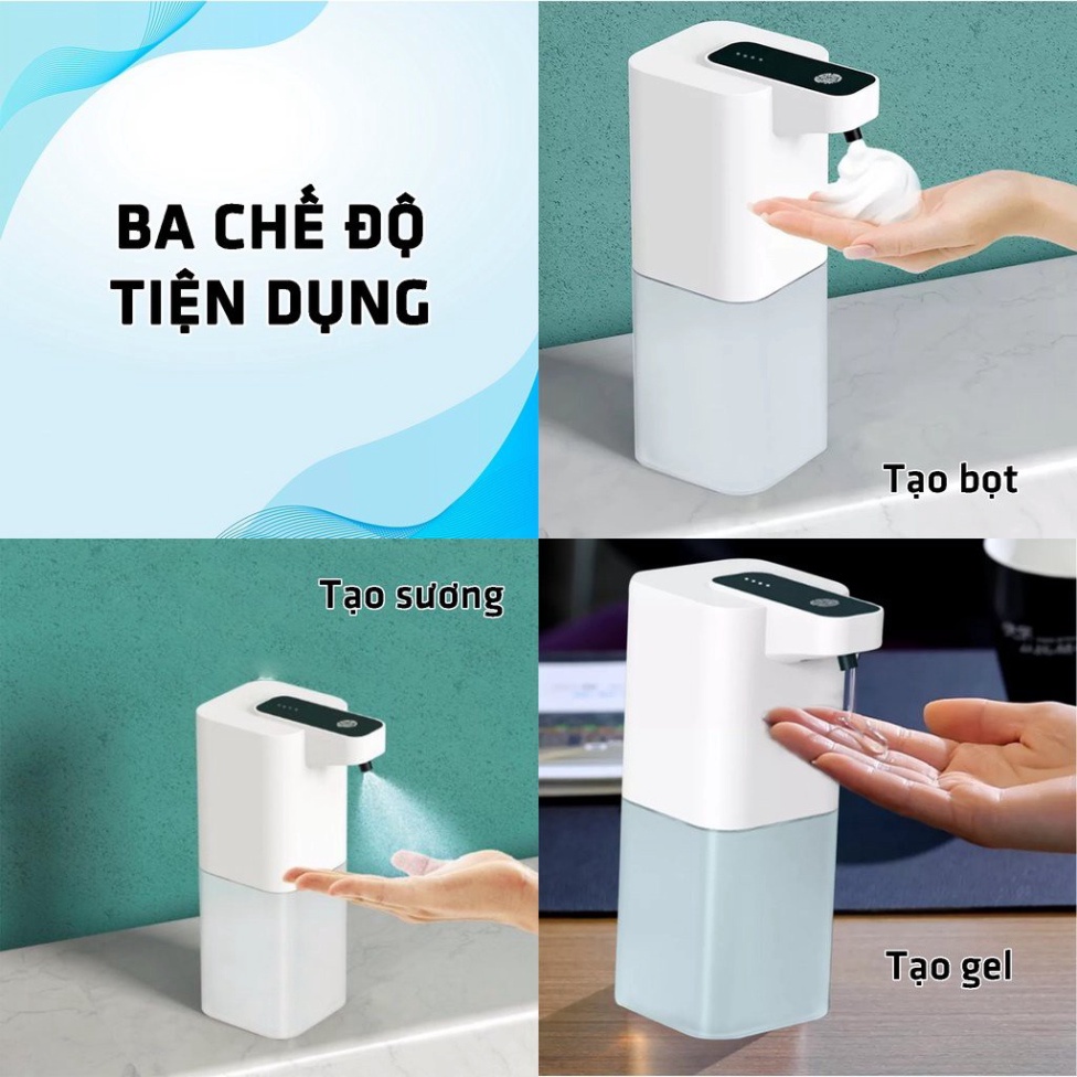 Máy Phun Khử Khuẩn Rửa Tay Cảm Ứng Tự Động, Sạc USB Thông Minh Chất Lượng Cao