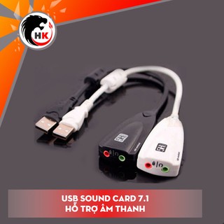 Sound card USB âm thanh 7.1 dùng cho laptop, pc nhanh gọn, tiện lợi