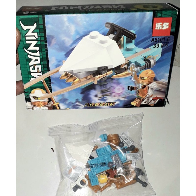 Lắp ráp 1 hộp Ninjago Cưỡi xe và máy bay A8101 có nhiều chi tiết