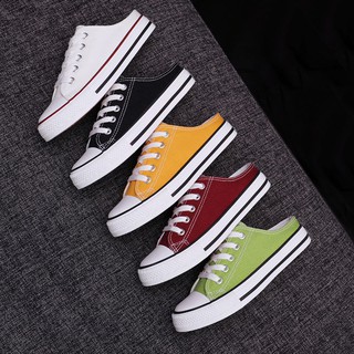 Giày lười canvas phong cách Hàn Quốc mùa hè 2019