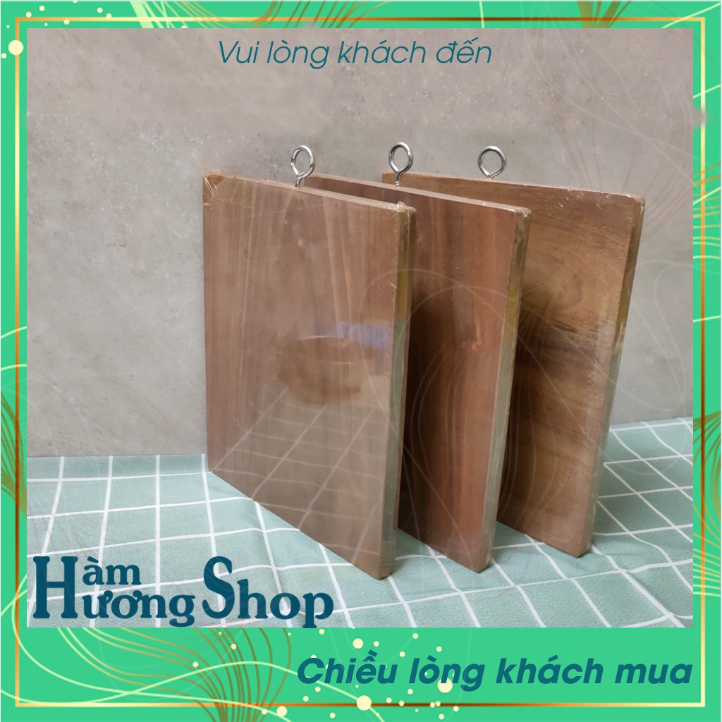 Thớt Gỗ Vuông 25x20cm kháng khuẩn -  nhỏ gọn - tiện lợi