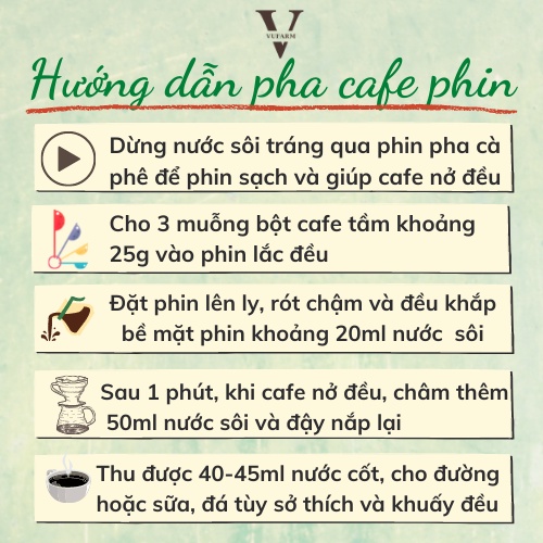 Cà phê Arabica Cầu Đất, cafe nguyên chất từ Song Vũ Farm đắng dịu, chua thanh, hậu vị ngọt cafe pha phin 500g | BigBuy360 - bigbuy360.vn