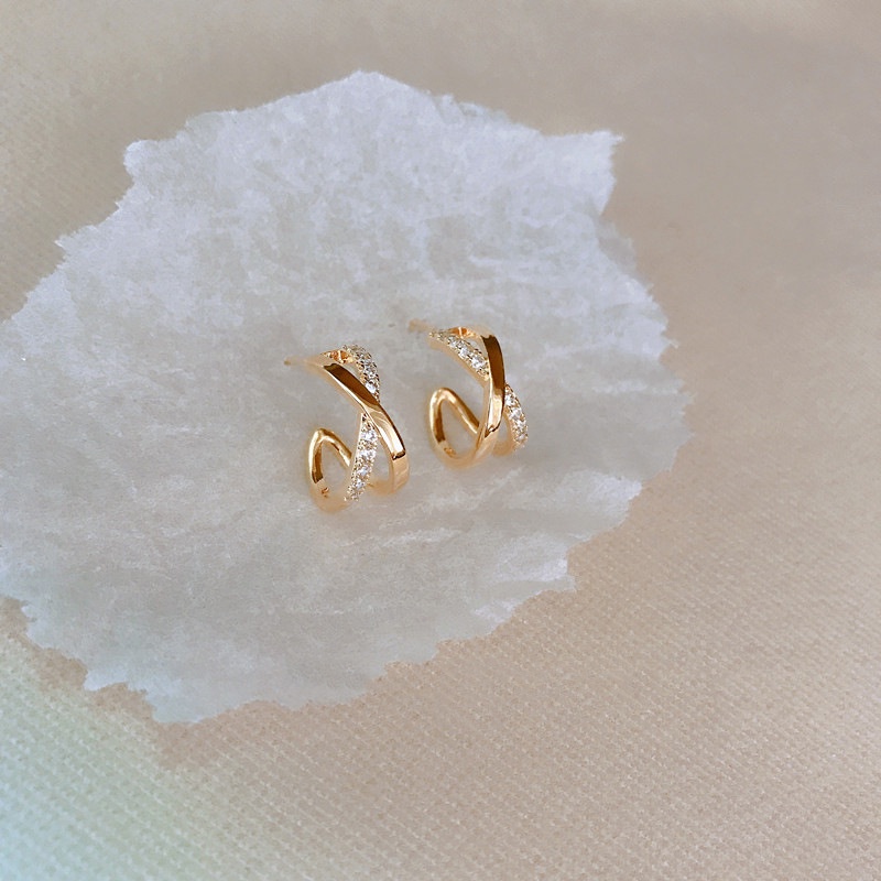 Bông Tai Bạc 925 Hình Thánh Giá Đính Đá Sang Trọng Thời Trang Cao Cấp Cho Nữ 2022