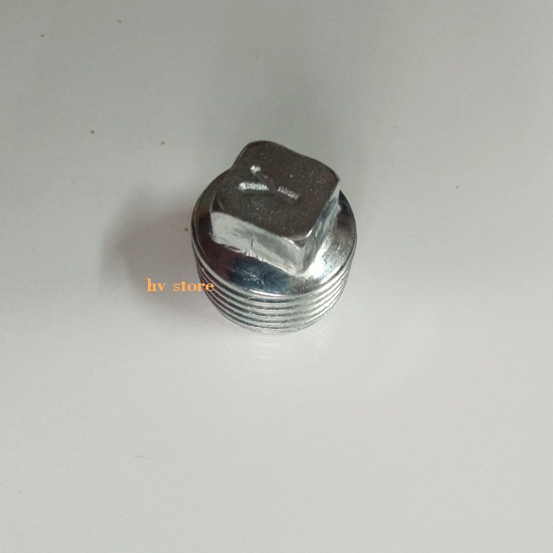 Nút bịt ống nước D15 (phi 21) ren ngoài - Chất liệu inox không gỉ