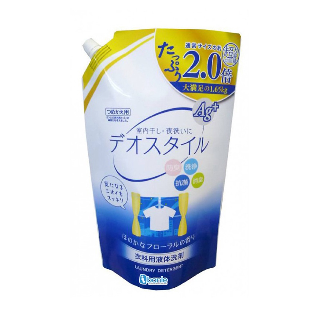 Nước giặt Deo Style ion kháng khuẩn Ag+ 1,65kg