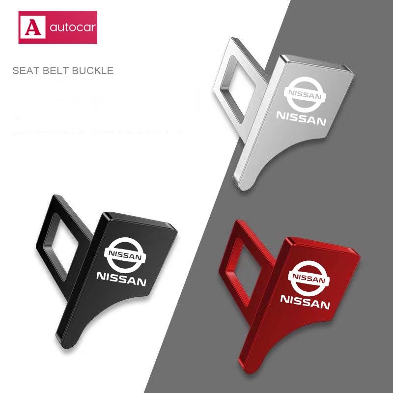 Chốt Khóa Dây Đai An Toàn Bằng Hợp Kim Nhôm Cho Xe Hơi Nissan J10 X-trail Qashqai Juke Leaf Micra Note Patrol