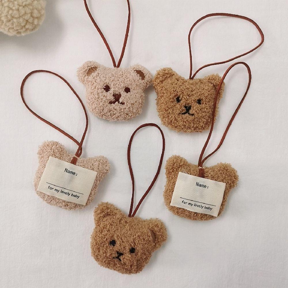 LANFY Móc Khóa Hình Gấu Bông Bằng Cotton PP Dễ Thương Chống Thất Lạc