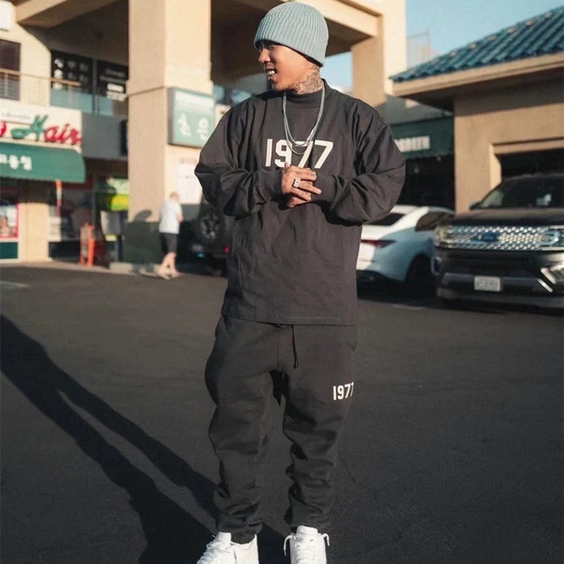 Áo thun dài tay FEAR OF GOD FOG 1977 TLS best quality unisex form rộng chất liệu cotton bản cao cấp
